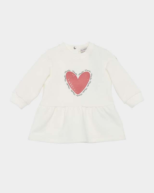Girl's Heart Logo-Print Sweatshirt Dress, Size 6M-